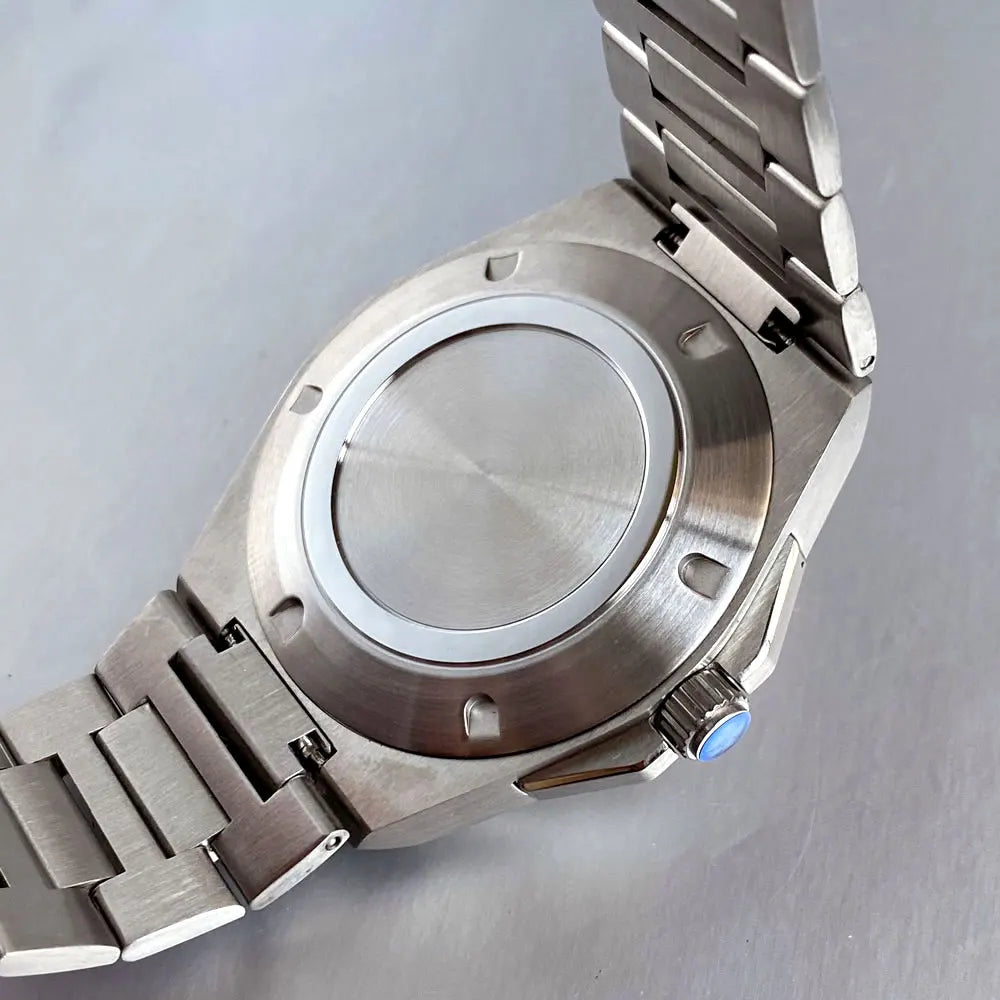 Tandorio Light Blue Mother of Pearl 40mm Sapphire Crystal Glass 100m Waterproof Japan NH35A Automatic Men Mechanical watch