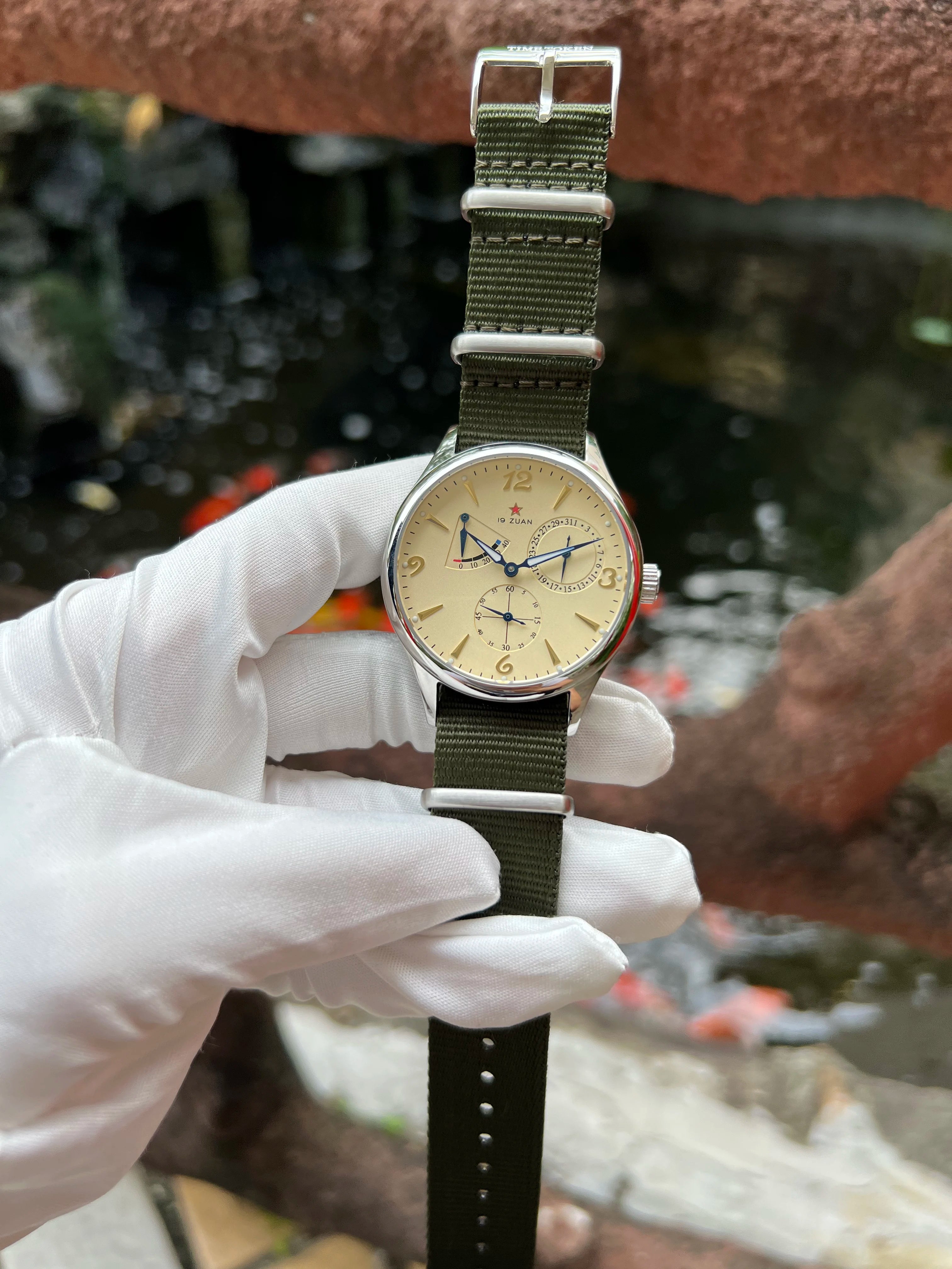 New 1963 40mm Mens Pilot Automatic Mechanical Watch Seagull ST17 Sapphire Crystal Waterproof Retro Style