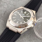 Tandorio 200M Diver 40mm Ice Blue Grid Dial Luminous NH35Automatic Men Watch Sapphire Glass Stainless Steel Bracelet