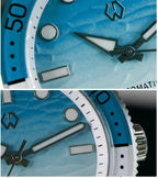 WISHDOIT New 40mm Luxury Diver Watch Texture Men's Watches Automatic Mechanical Sapphire Waterproof 150 Meters Luminous