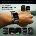2025 New GPS Smart Watch Men 1.96-inch HD AMOLED Screen Compass Bluetooth Call 5ATM Waterproof Sport Smart Watch for Android iOS