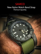 Nylon Watch Band 20mm 22mm Comfortable Watch Straps Loop Military Washable Blet for Men Watchbands