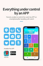 VALDUS 2025 New DF91 Children Smartwatch 8GB Memory WIFI GPS Positioning SOS SIM Card 30W Camera App Store Video Call Kids Watch