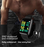 Smart Watch Sport Fitness Bracelet Control Music Message Display Pedometer Bluetooth Connect Smartwatch 116 Alarm Clock Weather