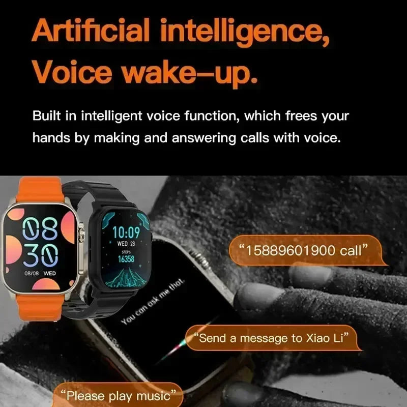 2025 New Smart Watch with Heart Rate Tracker and Sleep Monitor, Dustproof and Waterproof Features for Active Lifestyles