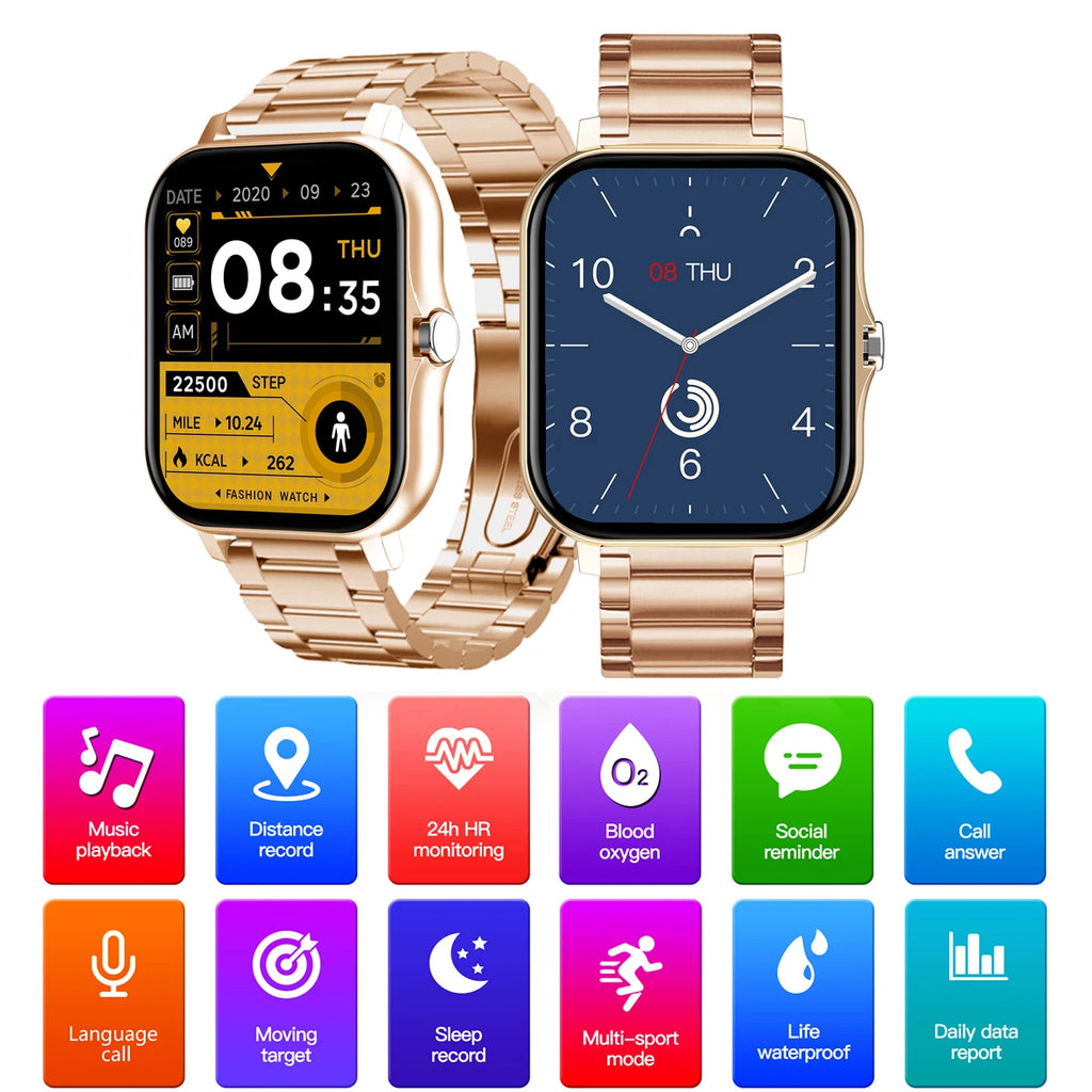 2025 Smart Watch 2.01‘’ Full Touch Amoled BT Call Sport Waterproof Watches Heart Rate Blood Pressure SmartWatch for Men Women