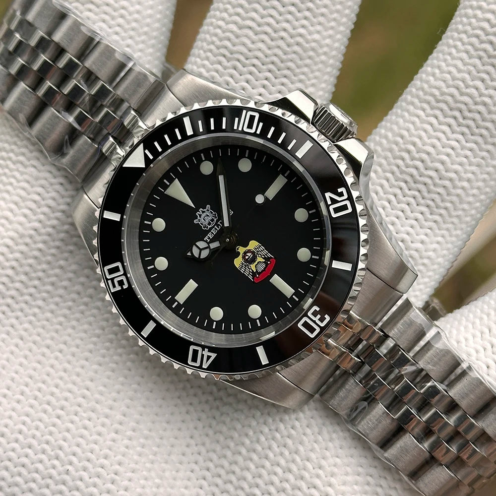 STEELDIVE SD1954 Black Dial 41MM Stainless Steel NH35 Automatic Movement What Ghost Mens 300M Dive Watch Reloj Sapphire Glass