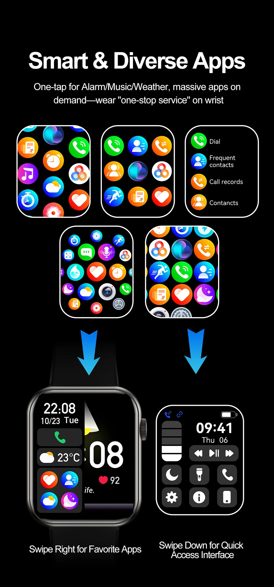 2025 New Smartwatch Men Android IOS Phone 1.9"HD Screen Bluetooth Call Heart Rate Monitoring Sports Waterproof Smart Watch Women