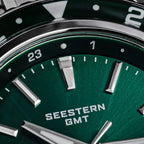 SEESTERN Men of Watch Office GMT Automatic NH34 Movement Sapphire Glass Bezel 20bar Waterproof Diver Mechanical Wristwatch S456