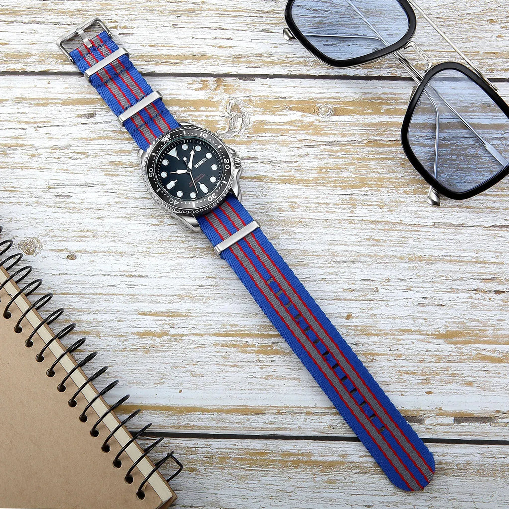 Nylon Watch Band 20mm 22mm Comfortable Watch Straps Loop Military Washable Blet for Men Watchbands