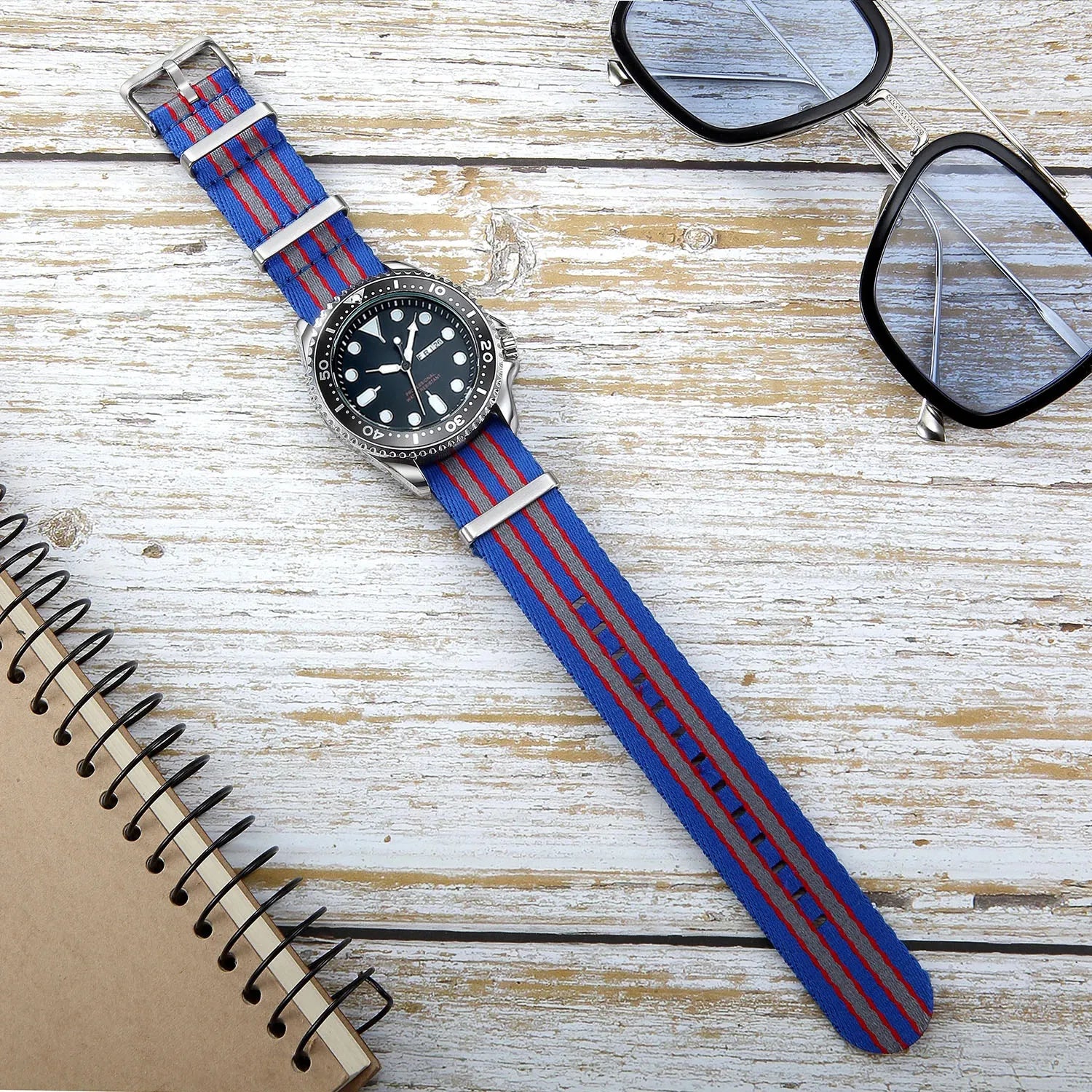 Nylon Watch Band 20mm 22mm Comfortable Watch Straps Loop Military Washable Blet for Men Watchbands