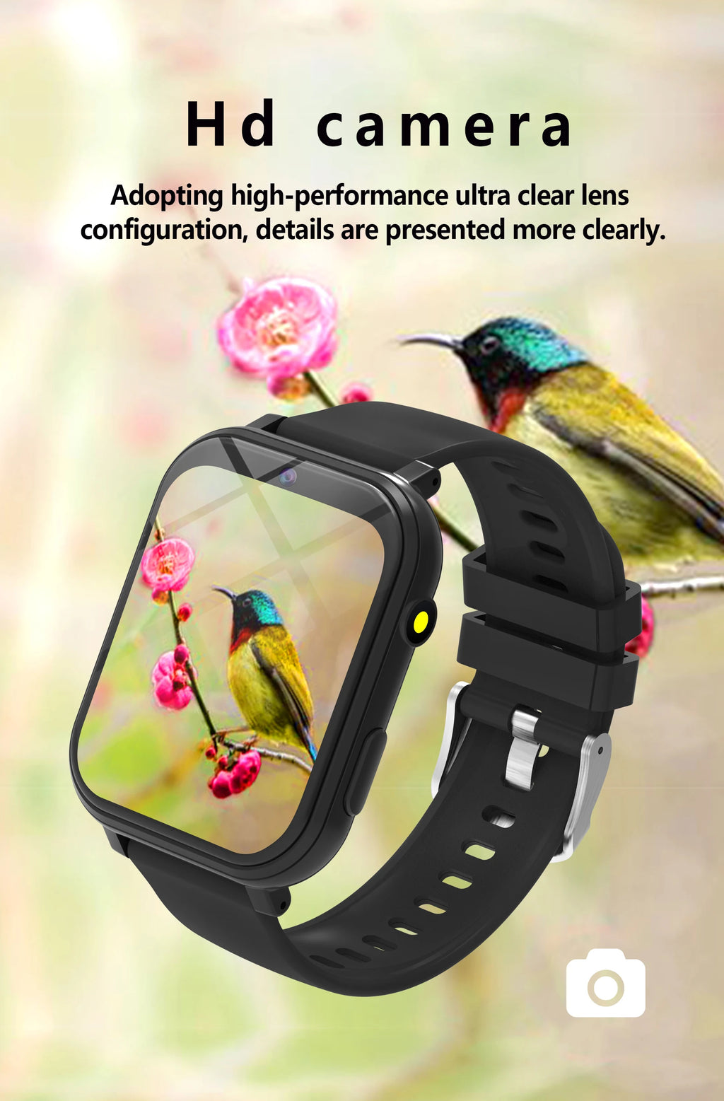 Kids Games Smart Watch 18 Games 1.83-inch Display Screen Camera Waterproof Flashlight For Holiday Gift Boy Girl Children Watch