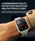 Smart Watch for Men And Women with 1.85" HD Screen 110+ Sport Modes IP68 Waterproof 100-Day Standby Heart Rate & Sleep Monitor
