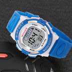 Kids Electronic Sports Watches Color Luminous LED Dial Life Waterproof Multi Function Alarm Clocks Watch For Boys And Girls