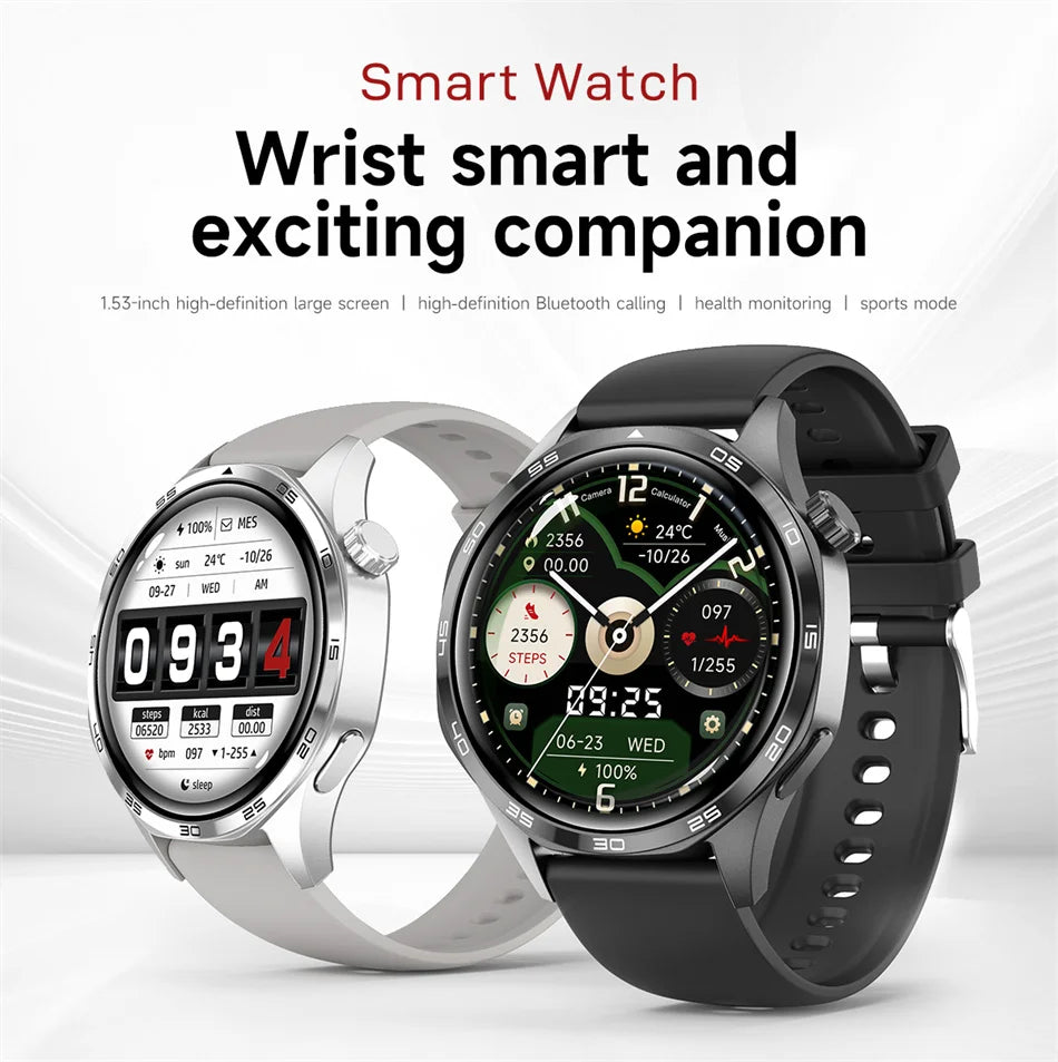 Smart Watch 5 Pro GPS NFC Smartwatch Men 360*360 AMOLED Screen Heart Rate Monitor Bluetooth Call IP67 Waterproof Men Smartwatch