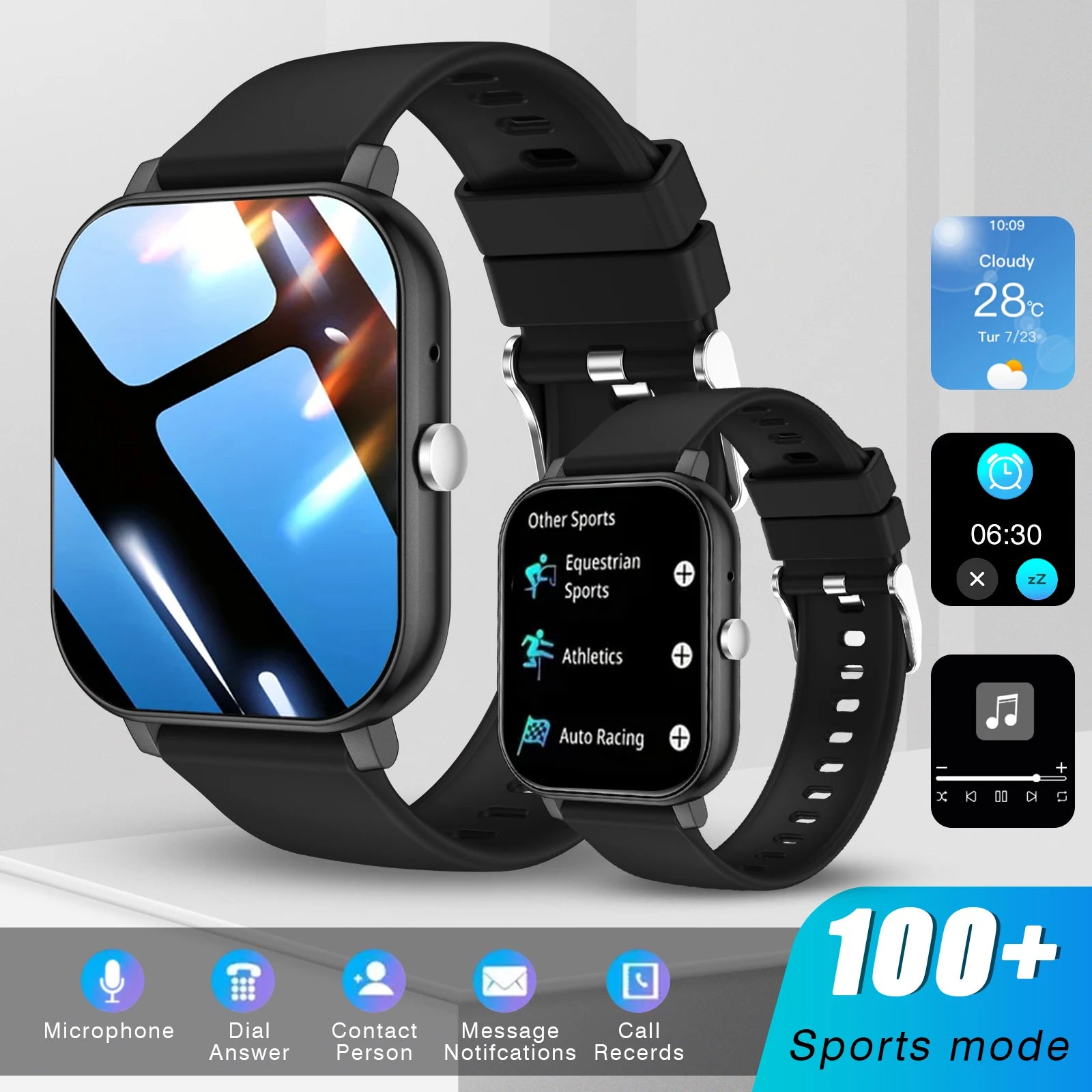 Smart Watch Multi-functional sports smart watch ,Wireless Calling, Personalized the Watch Faces,Music control
