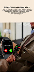 2025 New Smart Watch Men Women Gifts 2.01'' Full Touch Screen Sport Fitness Tracker Smartwatch Men BT Calls Digital smarthwhatch