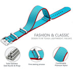 Nylon Watch Band 20mm 22mm Comfortable Watch Straps Loop Military Washable Blet for Men Watchbands