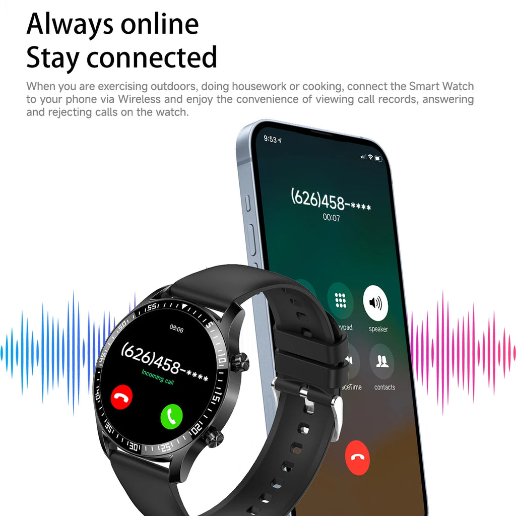 New Smart Watch 2025 1.5-inch Display Screen Bluetooth Calling Multiple Sports Modes For Android&IOS Men Women Smartwatch