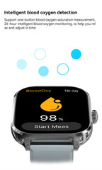 2025 New Smart Watch Men Women Gifts 2.01'' Full Touch Screen Sport Fitness Tracker Smartwatch Men BT Calls Digital smarthwhatch