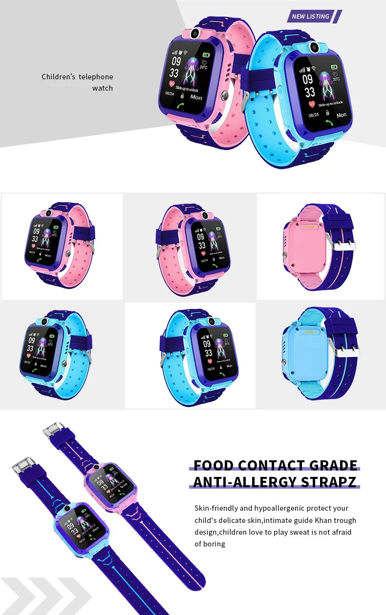 Multifunctional Kids Smartwatch with Camera & Games – Touchscreen GPS Watch for Children Ages 4-12, Perfect Birthday Gift