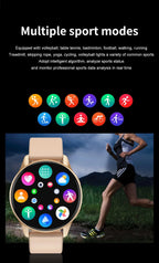 Smartwatch 2025 Round AMOLED Display Bluetooth relojes para hombres Wireless Smart Watches Man Woman NEW For iPhone Android