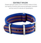 Nylon Watch Band 20mm 22mm Comfortable Watch Straps Loop Military Washable Blet for Men Watchbands