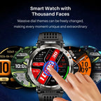 Smart Watch For Men, Smartwatch With Wireless Calling, LED Lighting, Outdoor Sports Watch With Compass For iPhone&Android Phone