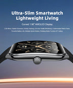2025 A new smart watch, 1.96-inch sports watch, IP67 waterproof, 110+ sports mode, fitness activity tracker, ultra-thin watch.