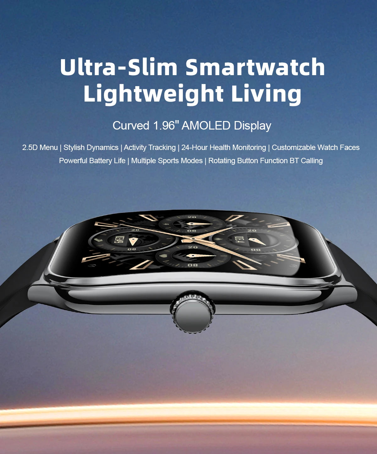 2025 A new smart watch, 1.96-inch sports watch, IP67 waterproof, 110+ sports mode, fitness activity tracker, ultra-thin watch.