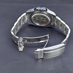 CORGEUT  DIY Custom Luxury Men's Automatic Watch 40mm Ceramic Bezel 100m Diving Sapphire Mirror Wave Pattern Dial reloj