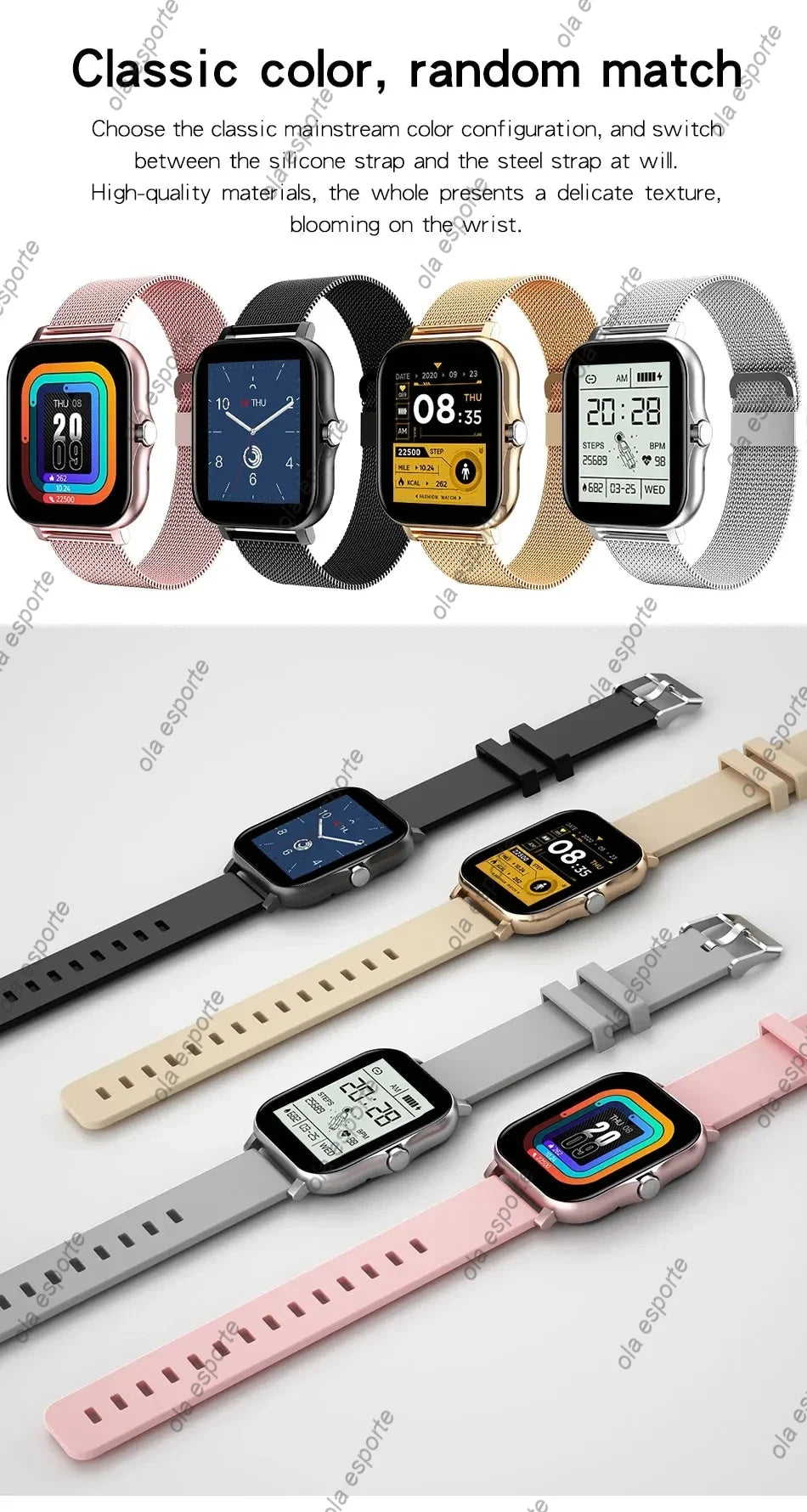 2024 Smart Watch For Men Women Gift Full Touch Screen Sports Fitness Watches Bluetooth Calls Digital Smartwatch Wristwatch