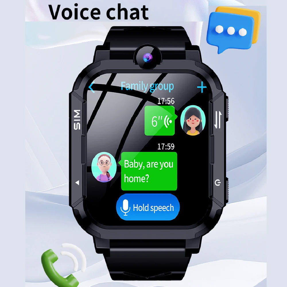 4G Kids Smart Watch 1+8GB GPS WiFi Tracker Location Video Call SOS Call Back Monitor Phone Watch Smartwatch Boys Girl Gifts