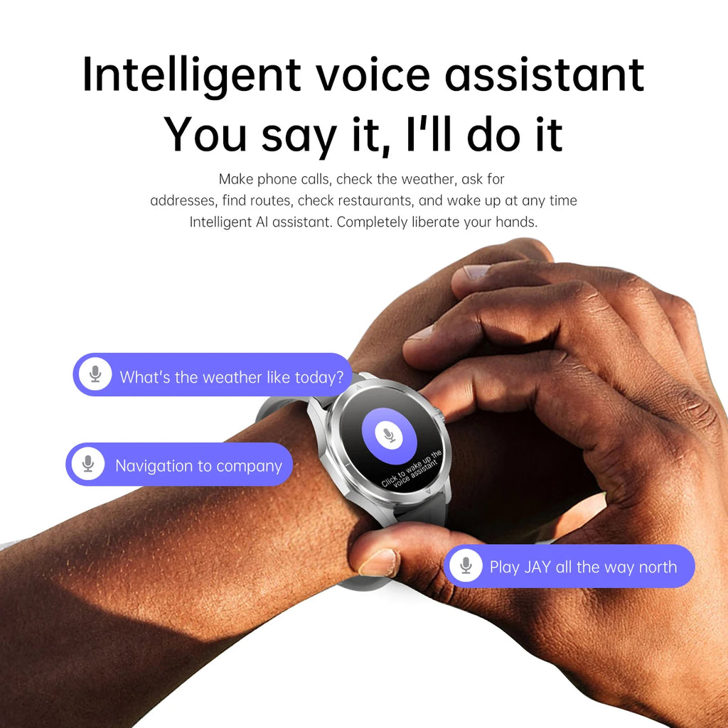 2025 New S4 Ultra Outdoor Sport Smart Watch Men AMOLED HD Screen NFC GPS Compass Heart rate Waterproof Bluetooth Call SmartWatch