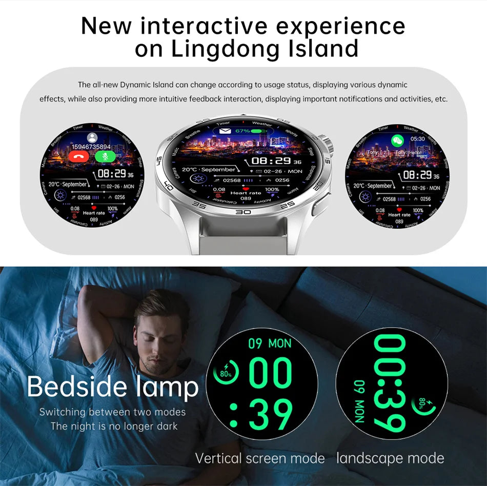 Smart Watch 5 Pro GPS NFC Smartwatch Men 360*360 AMOLED Screen Heart Rate Monitor Bluetooth Call IP67 Waterproof Men Smartwatch