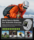 2025 New Smart Watch Android Phone 1.44 Inch Color Screen Bluetooth Call Blood Oxygen/Pressure Monitoring Smart Watch Women Men