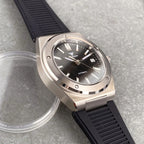 Tandorio 200M Diver 40mm Ice Blue Grid Dial Luminous NH35Automatic Men Watch Sapphire Glass Stainless Steel Bracelet