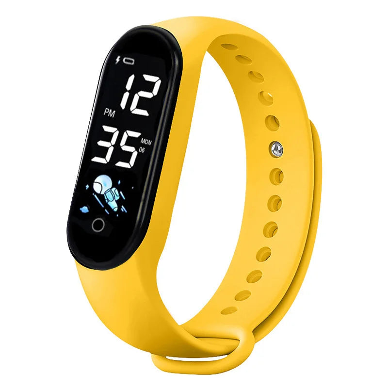 Kawaii Smart Watch For Kids Fashion Outdoor Waterproof Sports Kids' Watches Boy Girls Digital Watches Silicone montre enfant