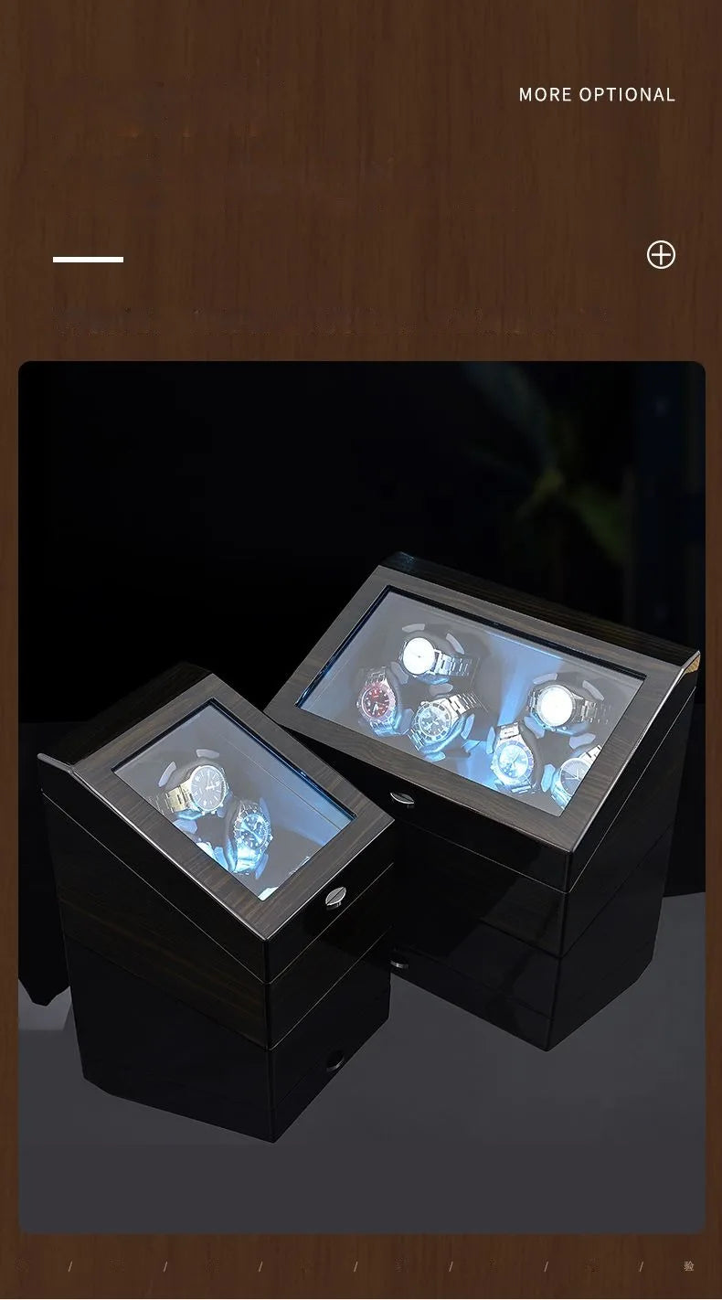 Luxury Watch Winder for Automatic Watches Box Mechanical with Zero Magnetism Silent 12 Watches Box Storage Rotating for Men