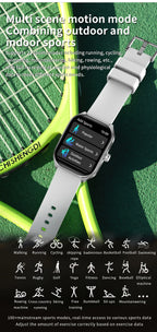 Smart Watch 2.01'' AMOLED Curved Screen IP68 Waterproof Bluetooth 5.3 Call AI Vioce Assistant Fitness Smartwatch for Men