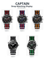 Nylon Watch Band 20mm 22mm Comfortable Watch Straps Loop Military Washable Blet for Men Watchbands