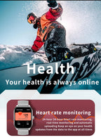 Smart Watch 2.01'' AMOLED Curved Screen IP68 Waterproof Bluetooth 5.3 Call AI Vioce Assistant Fitness Smartwatch for Men