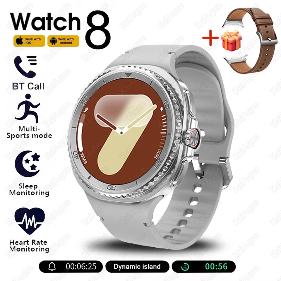 Smart Watch 8 Classic Men HD Display Screen  Bluetooth Call Sports Fitness Waterproof Watch SmartWatch 1.32-inch Android IOS New