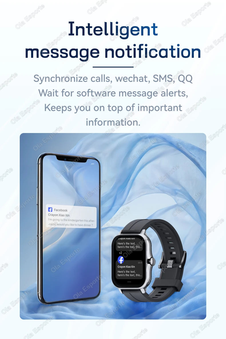 2025 New Smart Watch 1.83 Inch HD Display Answer Make Call Message Preview Sport Modes DIY Dial Weather Forecast Men Women Gifts