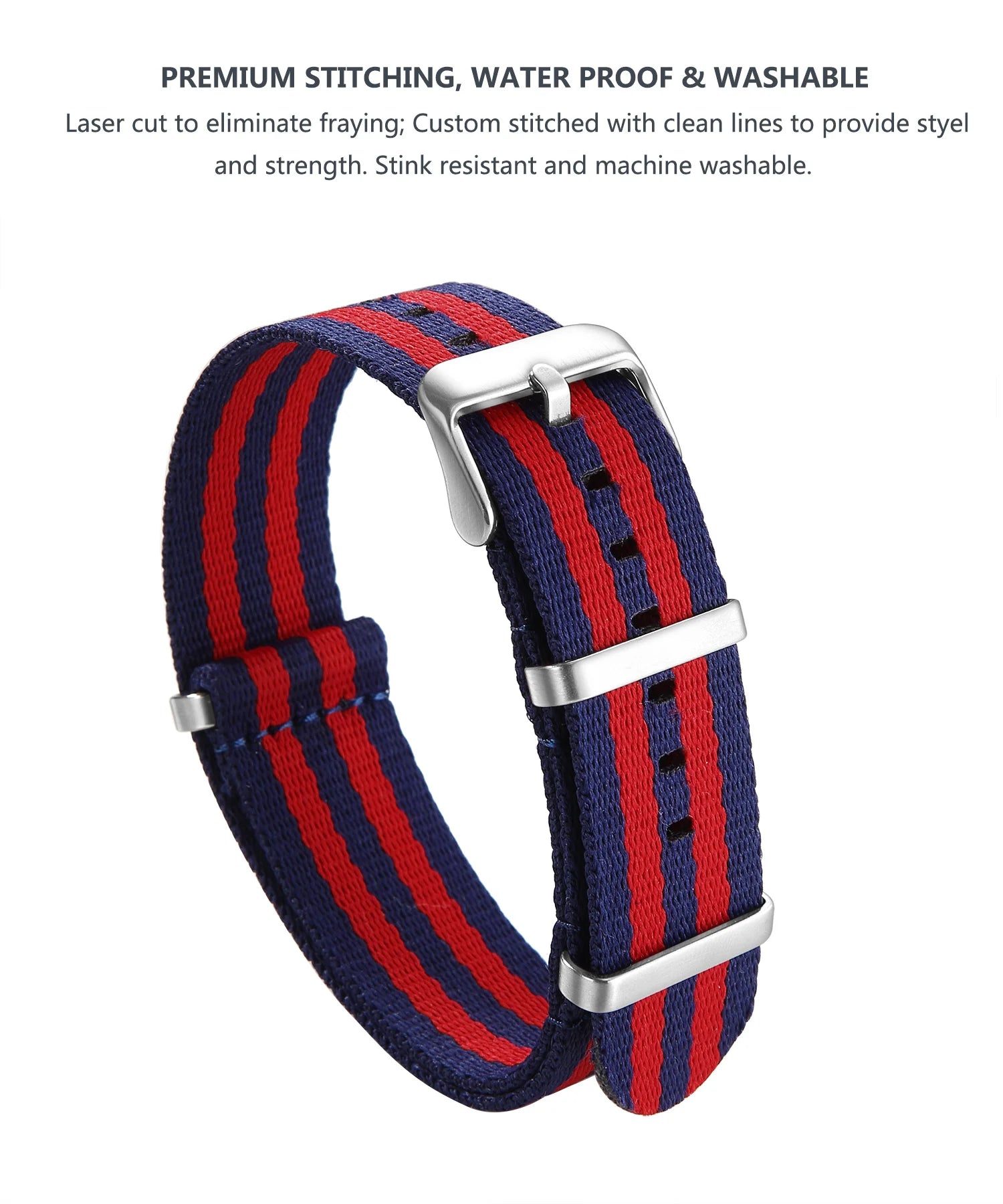 Nylon Watch Band 20mm 22mm Comfortable Watch Straps Loop Military Washable Blet for Men Watchbands