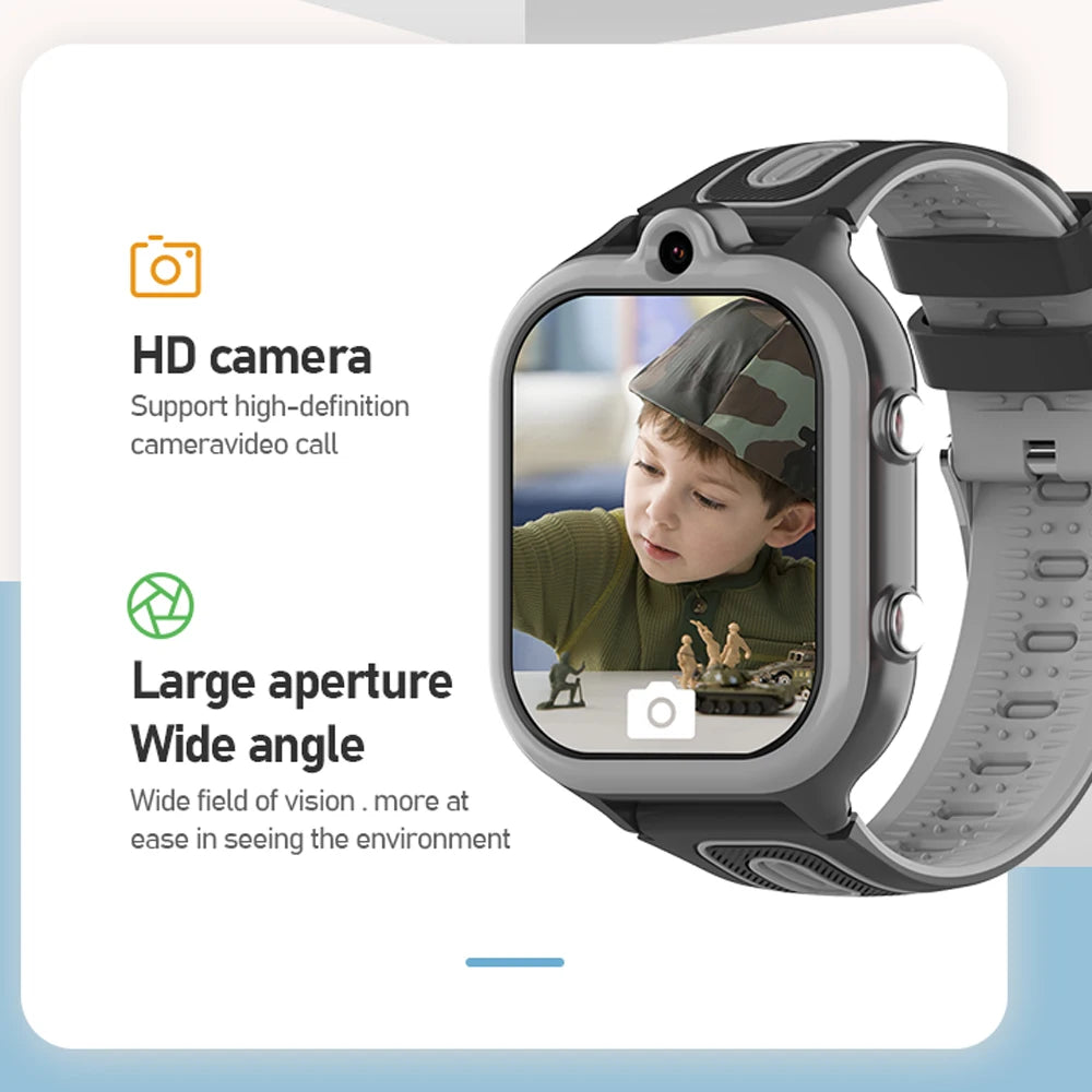 VALDUS 2025 New DF91 Children Smartwatch 8GB Memory WIFI GPS Positioning SOS SIM Card 30W Camera App Store Video Call Kids Watch