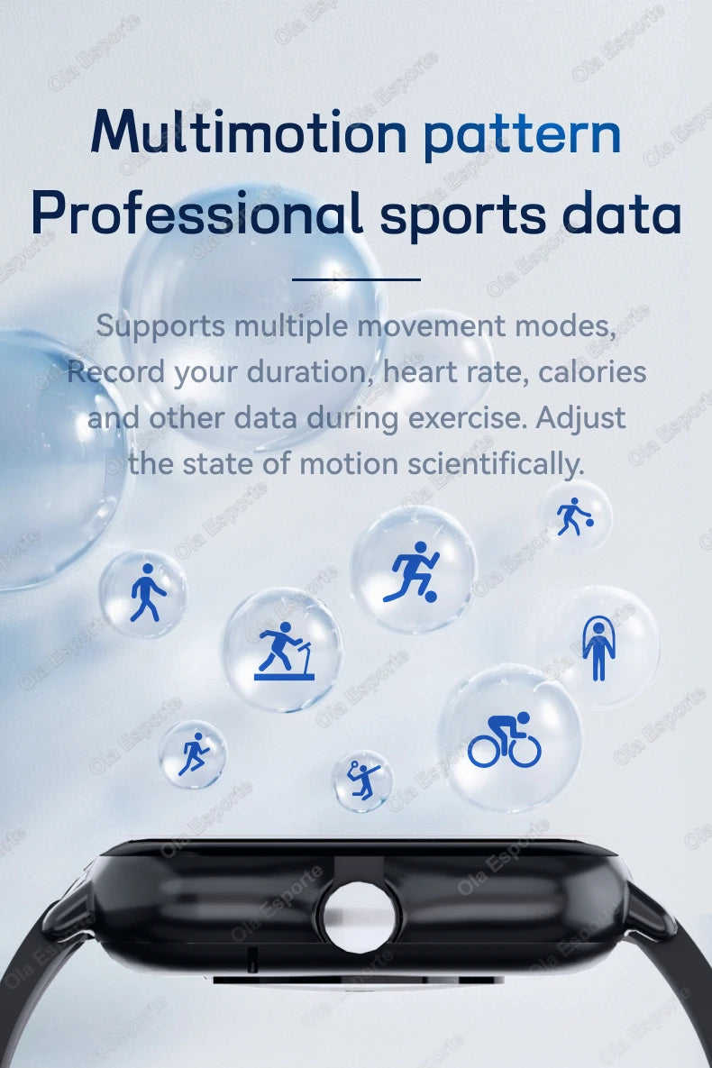 2025 New Smart Watch 1.83 Inch HD Display Answer Make Call Message Preview Sport Modes DIY Dial Weather Forecast Men Women Gifts