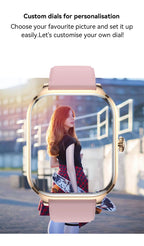 2025 New Smart Watch Men Women Gifts 2.01'' Full Touch Screen Sport Fitness Tracker Smartwatch Men BT Calls Digital smarthwhatch