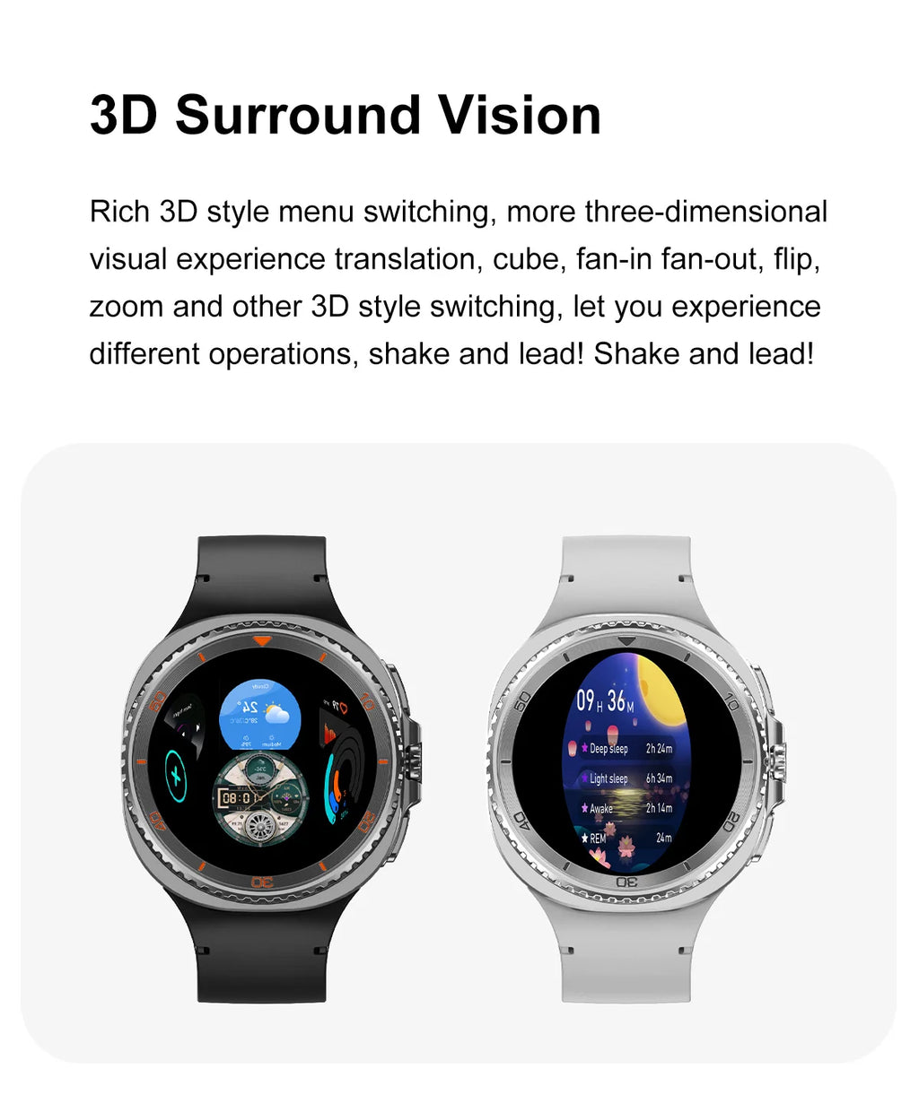 Smart Watch 8 Classic Men HD Display Screen  Bluetooth Call Sports Fitness Waterproof Watch SmartWatch 1.32-inch Android IOS New