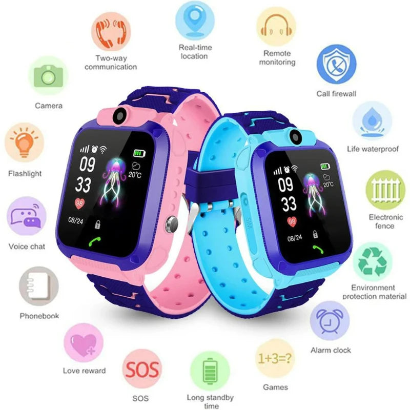 Multifunctional Kids Smartwatch with Camera & Games – Touchscreen GPS Watch for Children Ages 4-12, Perfect Birthday Gift